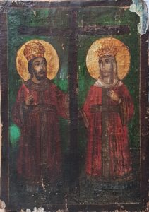 Restauration Icône Saint Constantin et Sainte Hélène