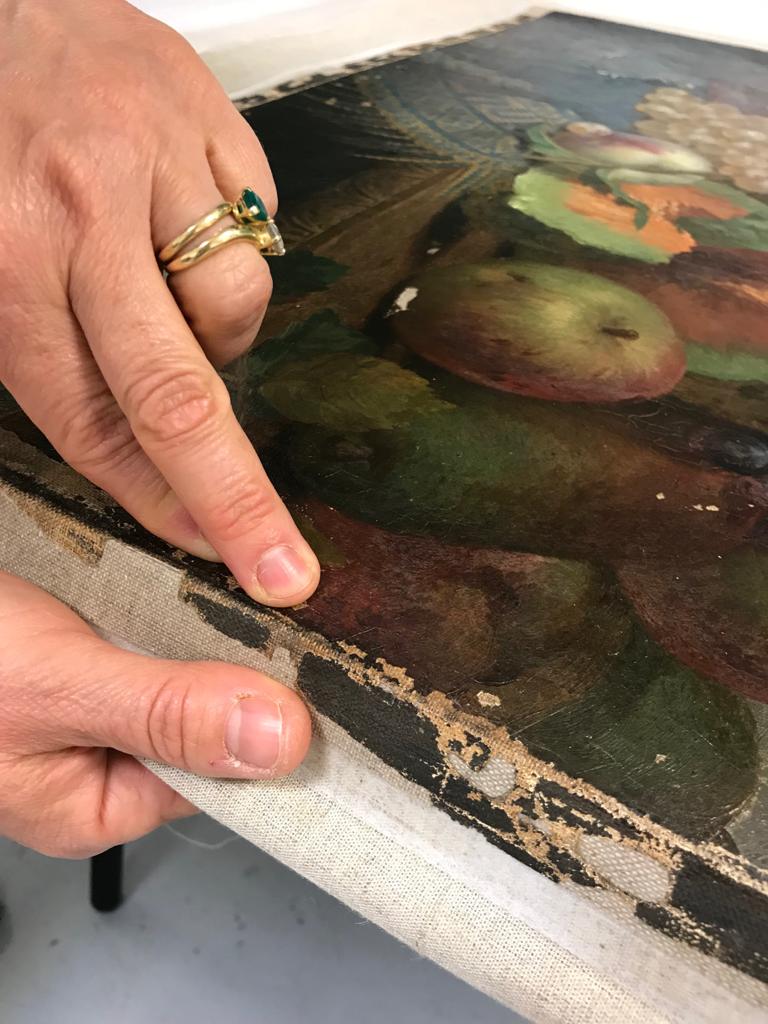 Restauration de tableaux_tension de toile