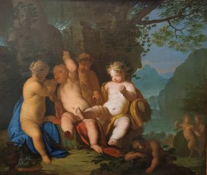 Tableau Bacchanale_Après restauration