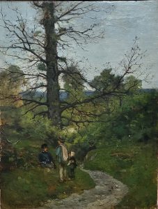 Tableau Halte en forêt_Après Restauration