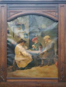 Tableau La partie de cartes_Avant restauration