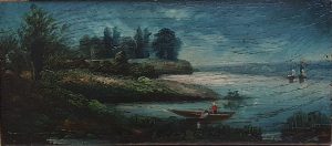 Tableau Le pêcheur_Après restauration