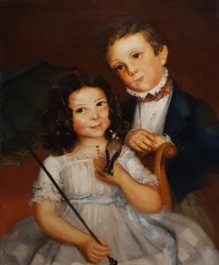 Tableau Les deux enfants_Après restauration