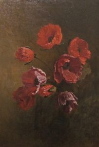 Tableau Les pavots_Après restauration