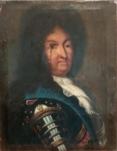 Tableau Louis XIV_Avant restauration