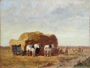 Tableau Moissons-Veyrassat_Après restauration