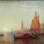 Tableau Vue de Venise_Après restauration
