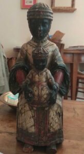 Restauration statue peinte Vierge Noire - 17e s.