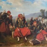 Restauration du tableaux les Zouaves
