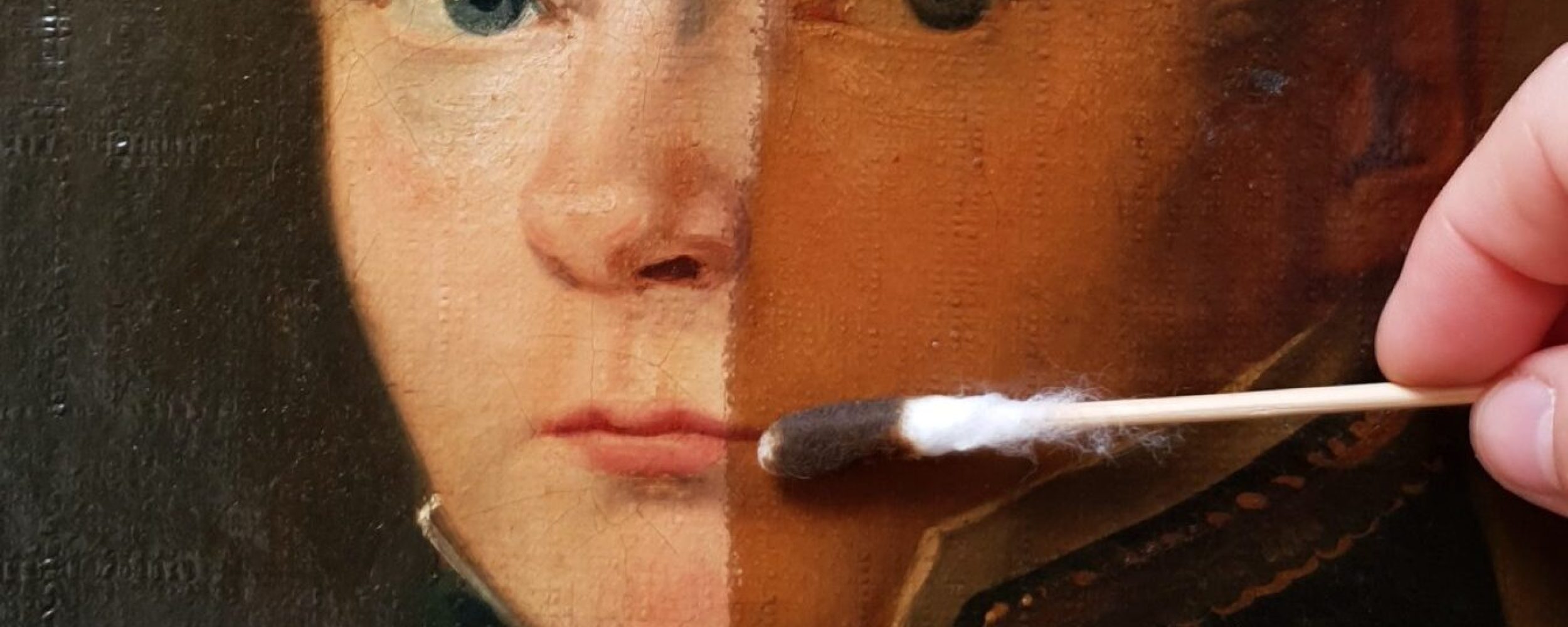 Restauration de tableaux_Décrassage_Atelier Il était une toile